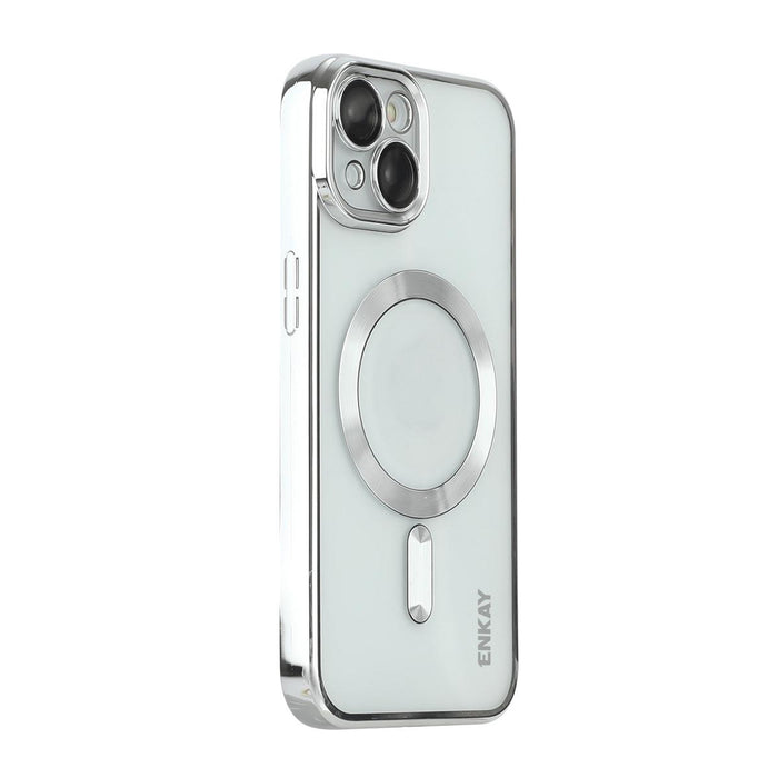 For Iphone 15 Hat-Prince Magsafe Electroplated Tpu Clear Shockproof Phone Case