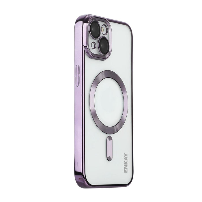 For Iphone 15 Hat-Prince Magsafe Electroplated Tpu Clear Shockproof Phone Case