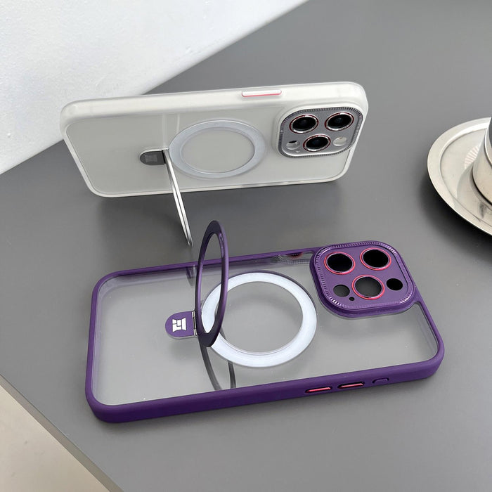 For Iphone 15 Magsafe Magnetic Holder Phone Case