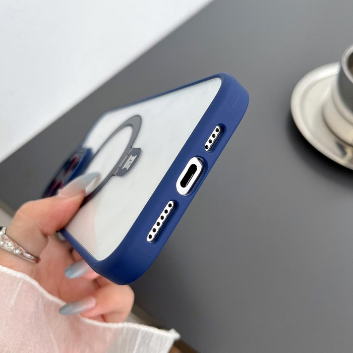 For Iphone 15 Magsafe Magnetic Holder Phone Case