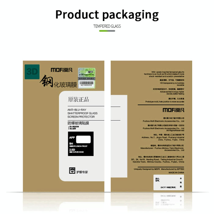 For Iphone 15 9H 3D Explosion-Proof Curved Screen Tempered Glass Film Black