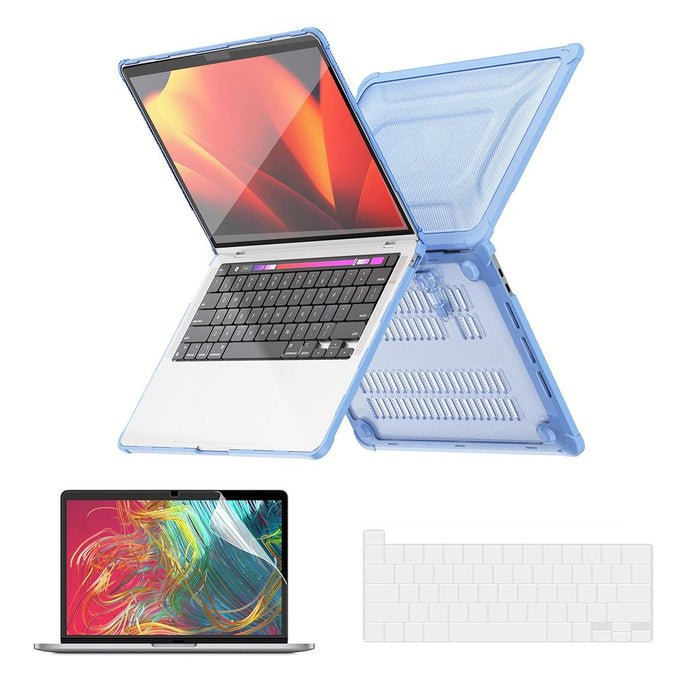 3 In 1 Protective Bracket Case Cover Hard Shell With Tpu Keyboard Film / Pet Screen Protector Version - Us