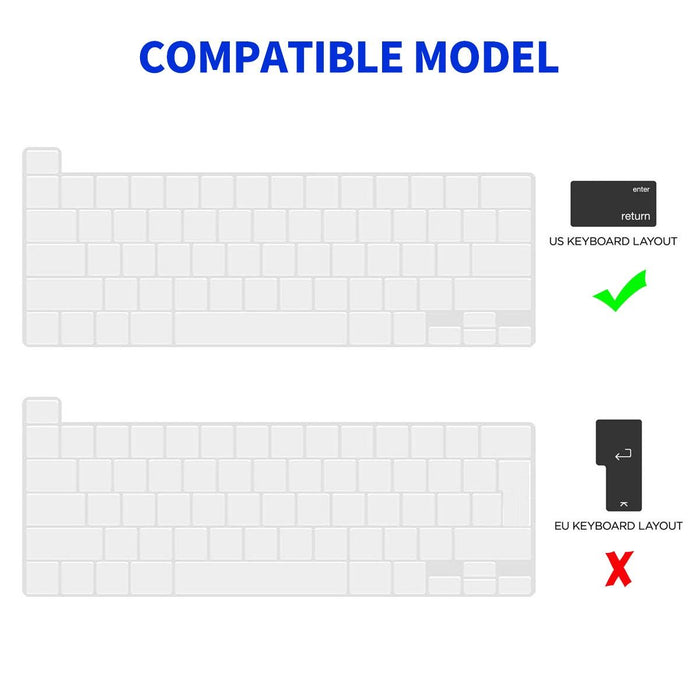 3 In 1 Protective Bracket Case Cover Hard Shell With Tpu Keyboard Film / Pet Screen Protector Version - Us