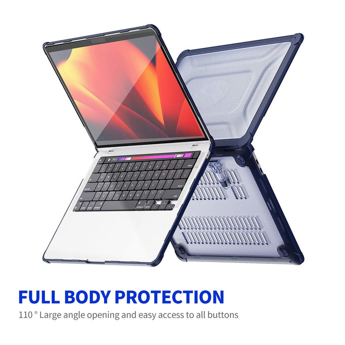 3 In 1 Protective Bracket Case Cover Hard Shell With Tpu Keyboard Film / Pet Screen Protector Version - Us