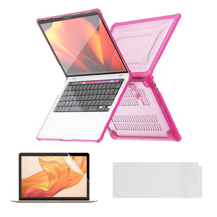 3 In 1 Protective Bracket Case Cover Hard Shell With Tpu Keyboard Film / Pet Screen Protector Version - Eu