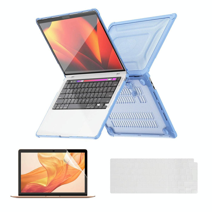 3 In 1 Protective Bracket Case Cover Hard Shell With Tpu Keyboard Film / Pet Screen Protector Version - Eu