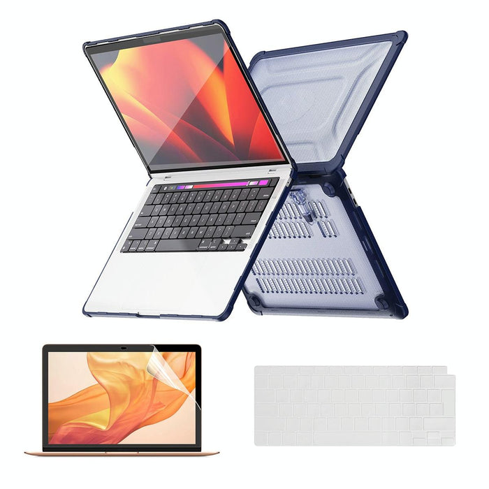 3 In 1 Protective Bracket Case Cover Hard Shell With Tpu Keyboard Film / Pet Screen Protector Version - Eu