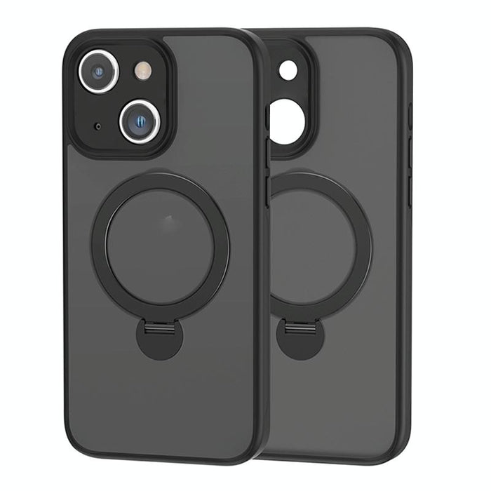 For Iphone 15 360 Degree Magsafe Ring Holder Tpu Hybrid Pc Phone Case