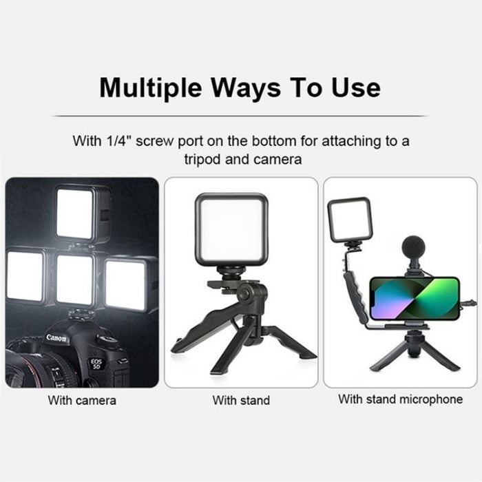 T49 Portable Led Video Light 5600K Photography Photo Lighting Panel Mini Fill Lamp