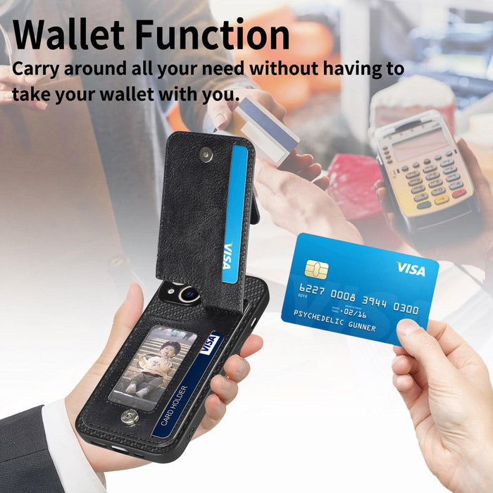 For Iphone 15 Carbon Fiber Vertical Flip Zipper Phone Case