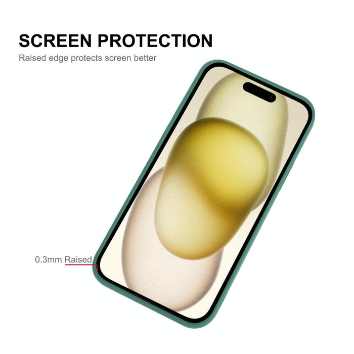 For Iphone 15 Liquid Silicone Soft Shockproof Phone Case