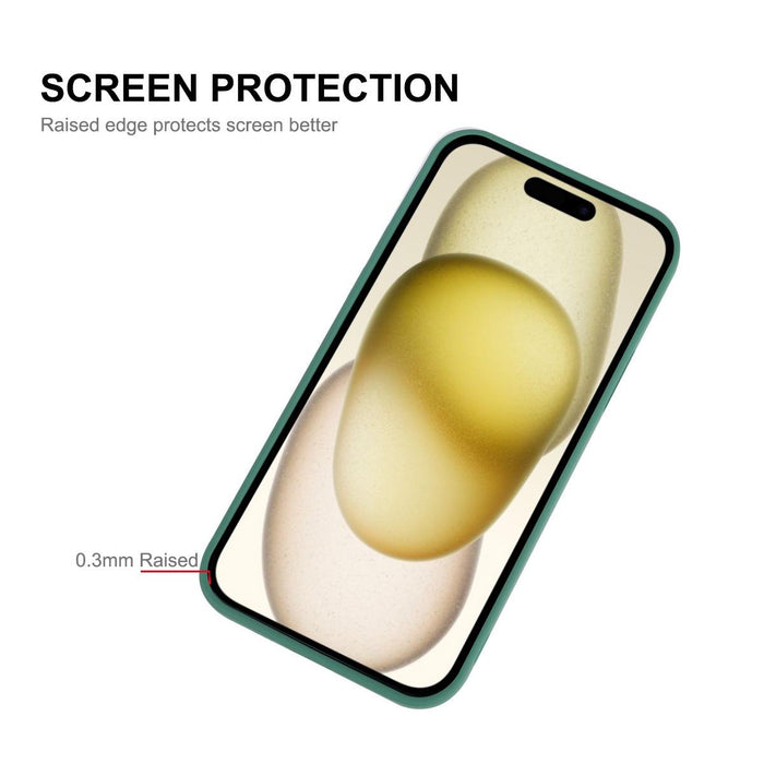 For Iphone 15 Liquid Silicone Soft Shockproof Phone Case