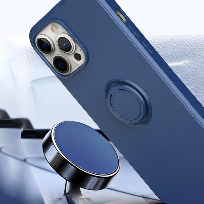 For Iphone 15 Ring Kickstand Silicone Phone Case