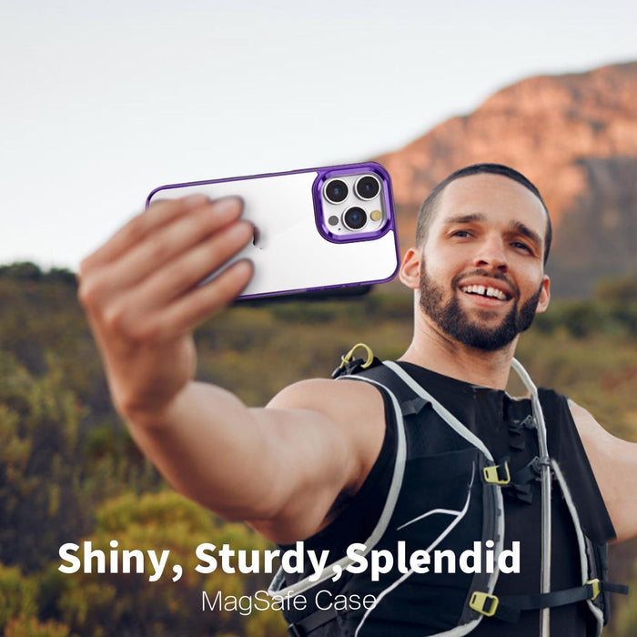 For Iphone 15 Ice Colour Clear Pc Hybrid Tpu Phone Case