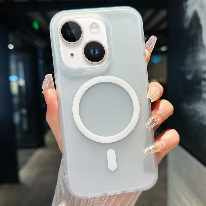 For Iphone 15 Transparent Tpu Hybrid Pc Magsafe Phone Case