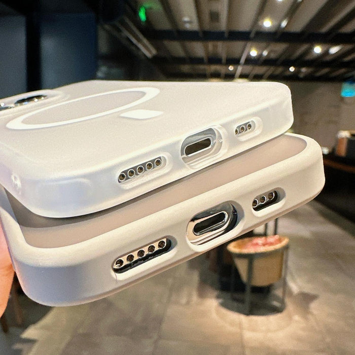 For Iphone 15 Transparent Tpu Hybrid Pc Magsafe Phone Case