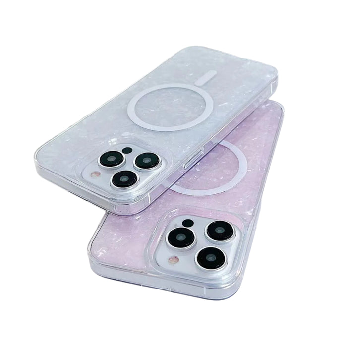 For Iphone 15 Shell Texture Magsafe Tpu Phone Case