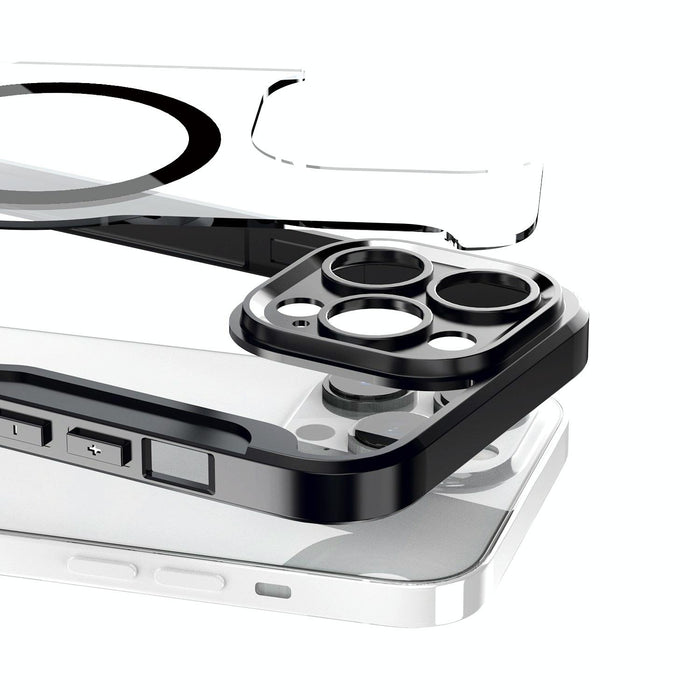 For Iphone 15 Magsafe Rfid Blocking Adsorption Flip Leather Phone Case