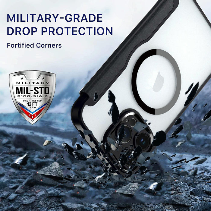 For Iphone 15 Magsafe Rfid Blocking Adsorption Flip Leather Phone Case