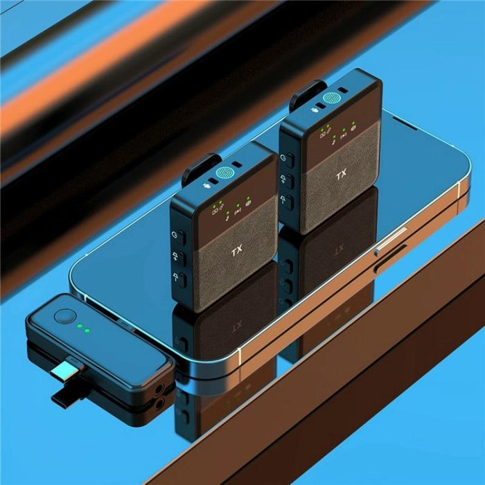 2.4G Wireless Lavalier Microphone Set With Noise Reduction