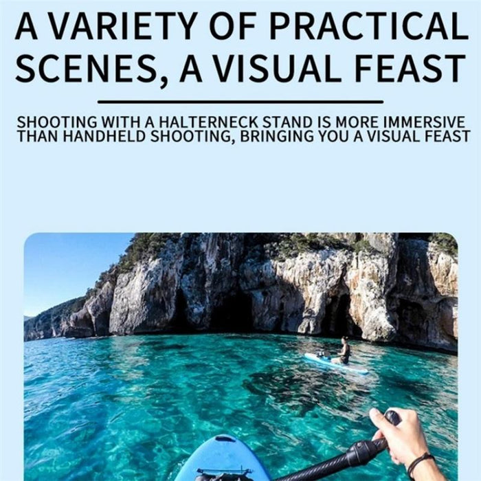 360 Rotating Neck Mount Sport Cameras Necklace Holder Chest Strap