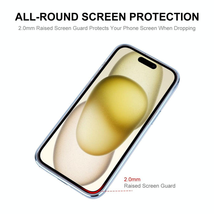 For Iphone 15 Hat-Prince Magnetic Glitter Plated Shockproof Phone Case With Lens Film