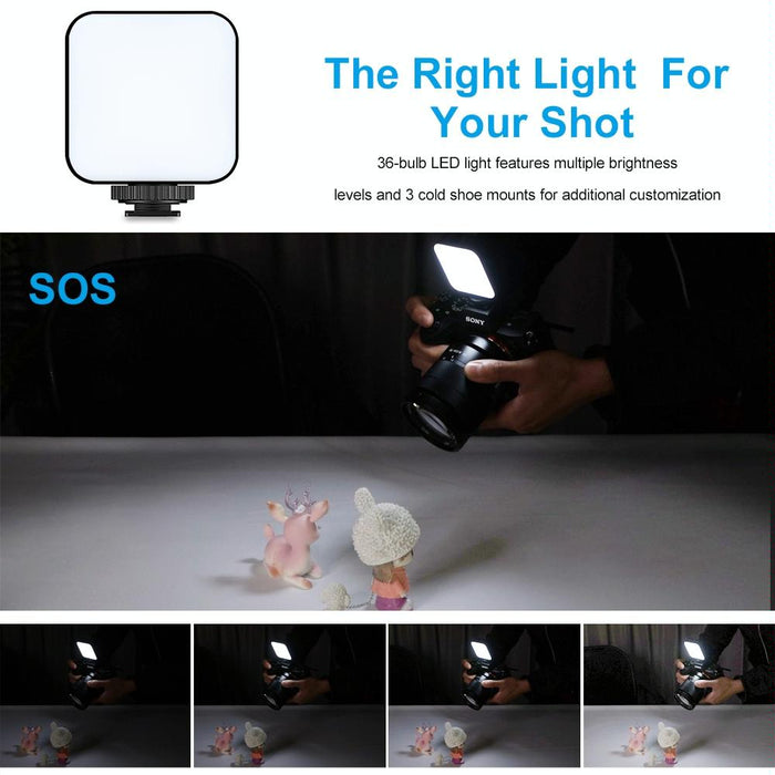 W36 Mini Camera Phone Vlog Led Fill Light Portable Beauty Video Light