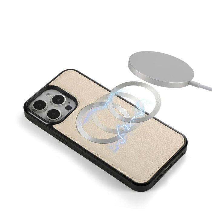 For Iphone 15 Magsafe Crossbody Multi-Functional Zipper Wallet Litchi Leather Phone Case