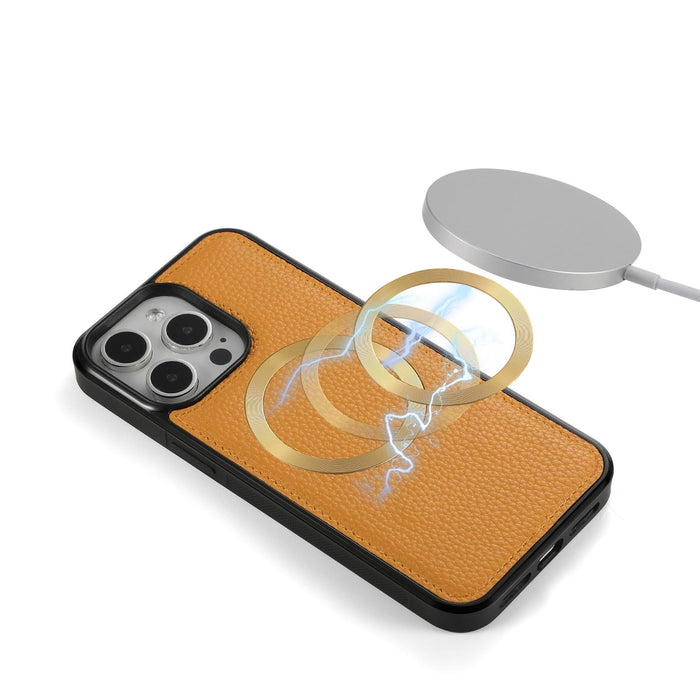 For Iphone 15 Magsafe Crossbody Multi-Functional Zipper Wallet Litchi Leather Phone Case