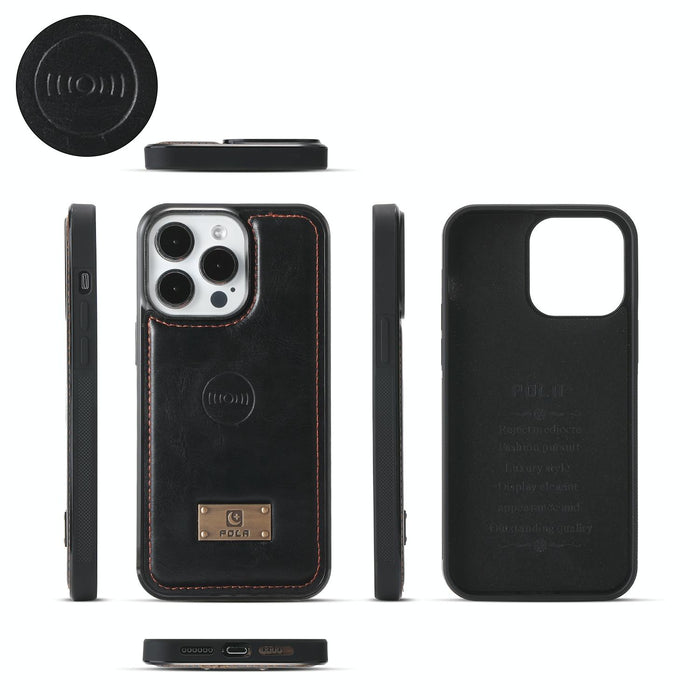 For Iphone 15 Multi-Functional Zipper Wallet Leather Phone Case