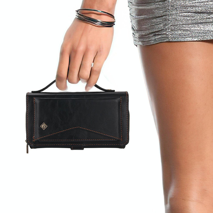 For Iphone 15 Multi-Functional Zipper Wallet Leather Phone Case