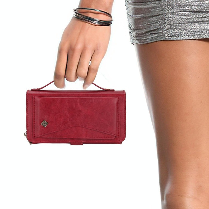 For Iphone 15 Multi-Functional Zipper Wallet Leather Phone Case