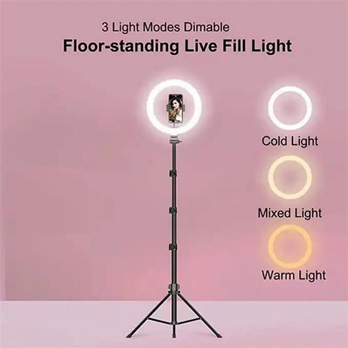10 Inch Ring Live Fill Light Streaming Stand Beauty Light Set
