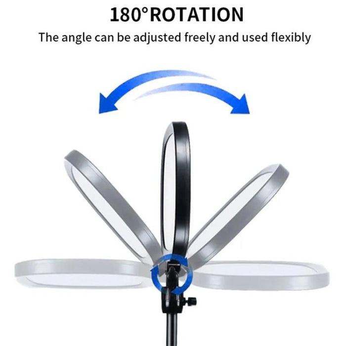 Fm-58R Live Streaming Photography Fill Light 180-Degree Rotatable 9-Inch Led Light