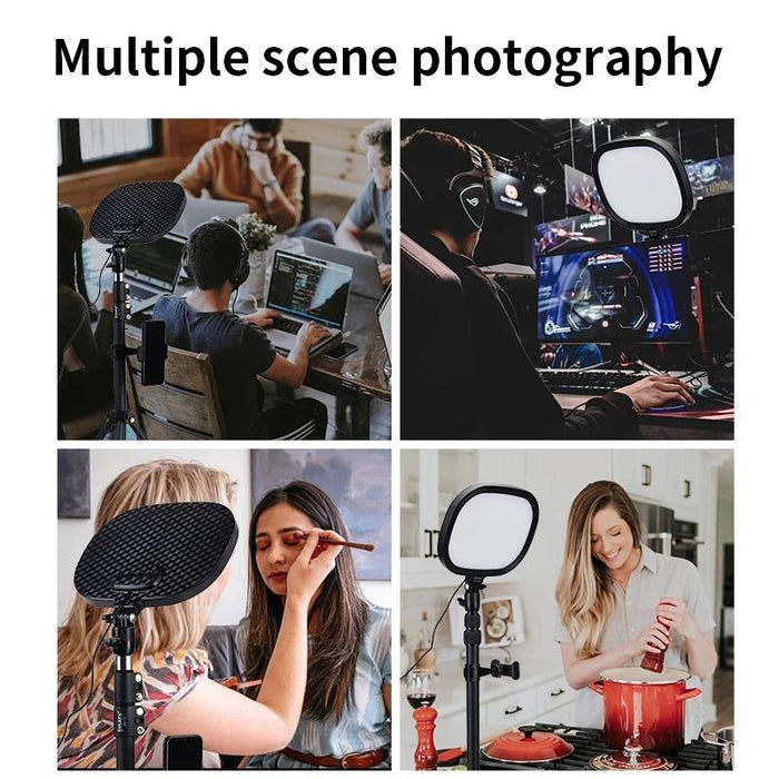 Fm-58R Live Streaming Photography Fill Light 180-Degree Rotatable 9-Inch Led Light