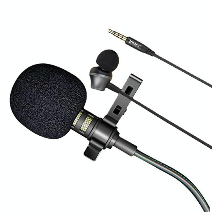 3M Wired Lavalier Microphone With Sound Monitoring Earphone