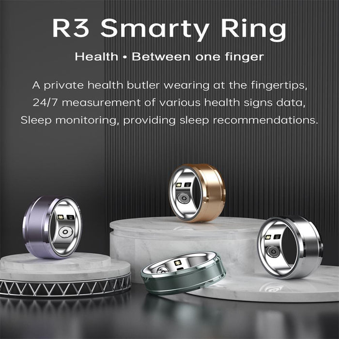18 Smart Ring With Heart Rate Oxygen & Sleep Monitoring