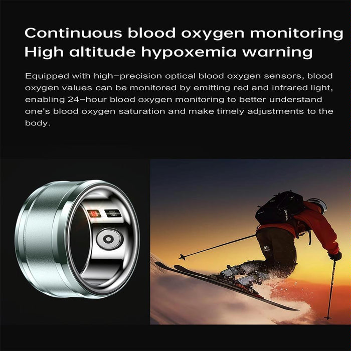 18 Smart Ring With Heart Rate Oxygen & Sleep Monitoring