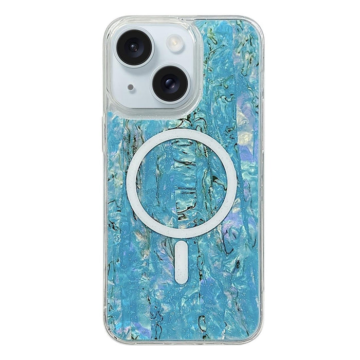For Iphone 15 Shell Texture Multicolor Magsafe Tpu Phone Case