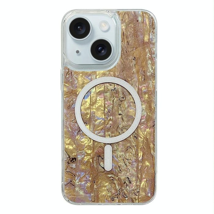 For Iphone 15 Shell Texture Multicolor Magsafe Tpu Phone Case