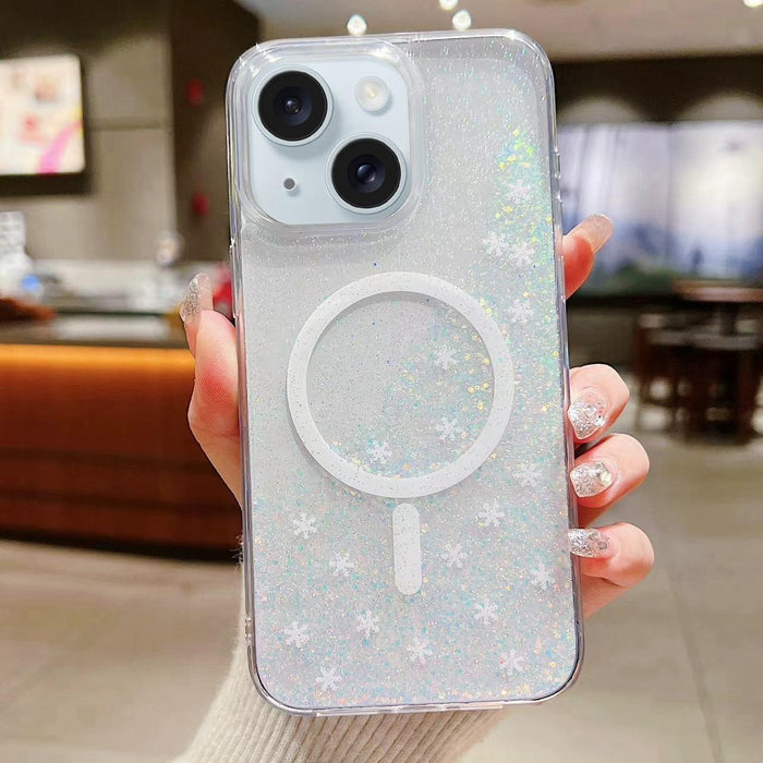 For Iphone 15 Explosive Flash Gradient Magsafe Tpu Phone Case