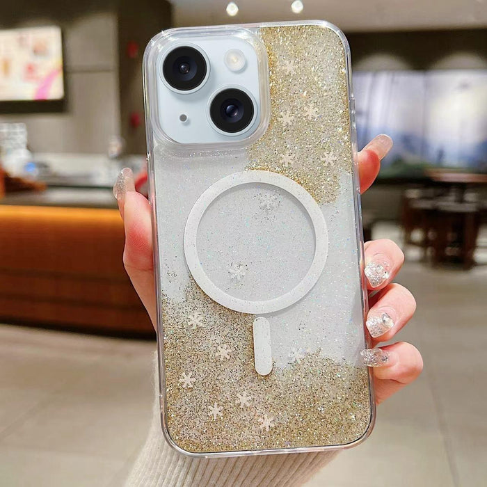 For Iphone 15 Explosive Flash Gradient Magsafe Tpu Phone Case