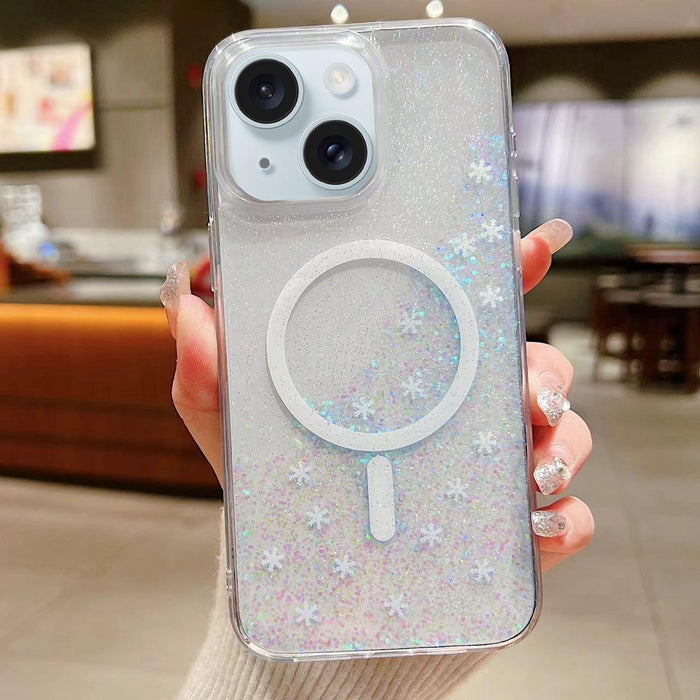 For Iphone 15 Explosive Flash Gradient Magsafe Tpu Phone Case