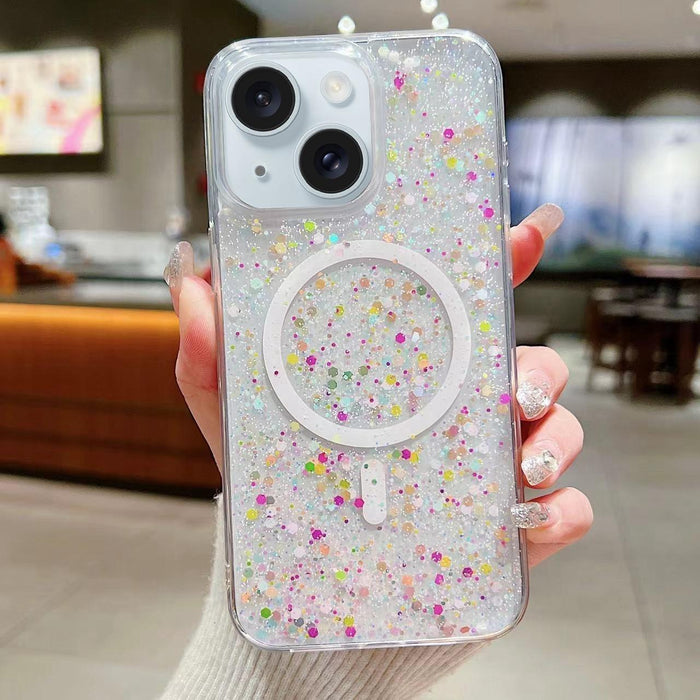 For Iphone 15 Explosive Flash Gradient Magsafe Tpu Phone Case