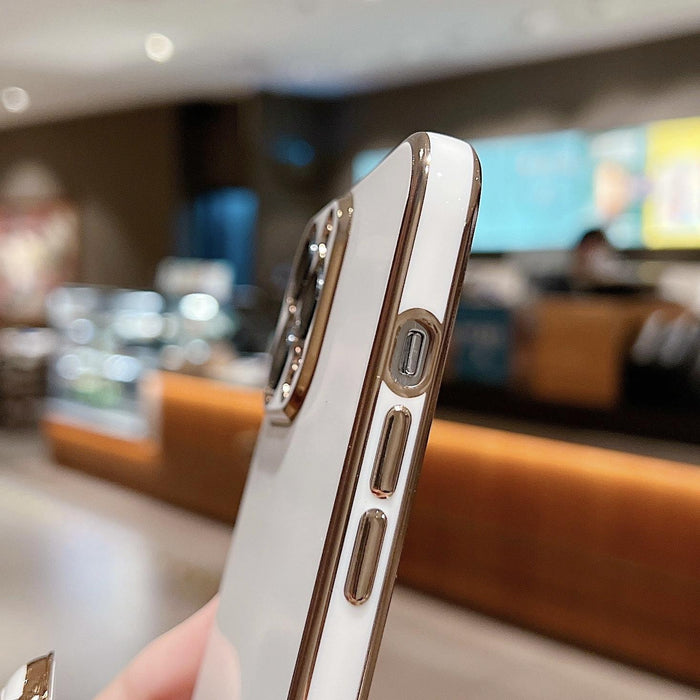 For Iphone 15 Embrace Stars Electroplating Astronaut Holder Phone Case