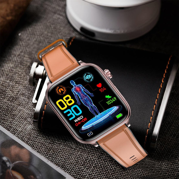 1.96 Inch Colour Screen Smart Watch With Bluetooth Call & Ecg Support