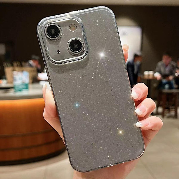 For Iphone 15 Jelly Glitter Solid Colour Tpu Phone Case