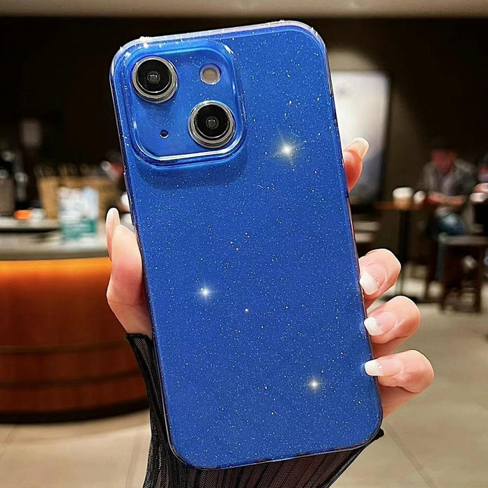 For Iphone 15 Jelly Glitter Solid Colour Tpu Phone Case