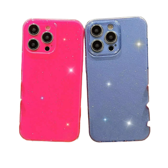 For Iphone 15 Jelly Glitter Solid Colour Tpu Phone Case