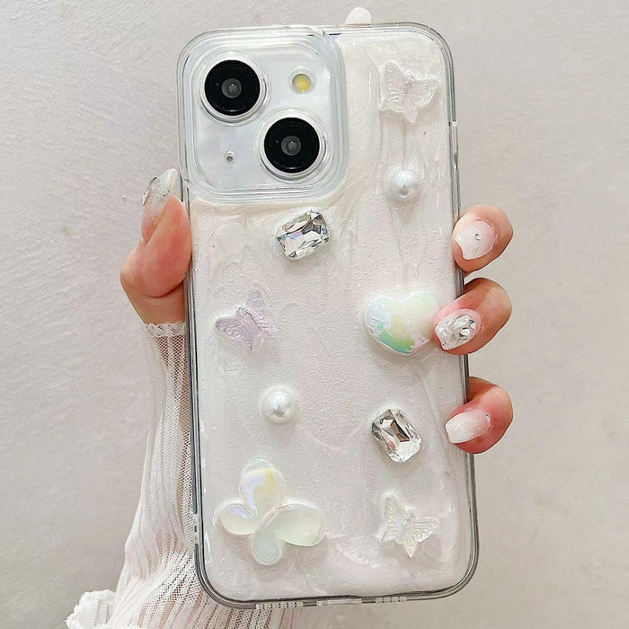 For Iphone 15 Cream Gum Decoden Tpu Phone Case